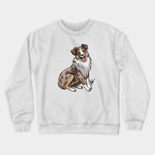 Dog - Australian Shepherd - Red Merle Crewneck Sweatshirt